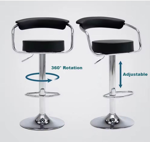 Chaise de bar moderne pivotante à dossier réglable pour salle à manger , bars , Restaurants